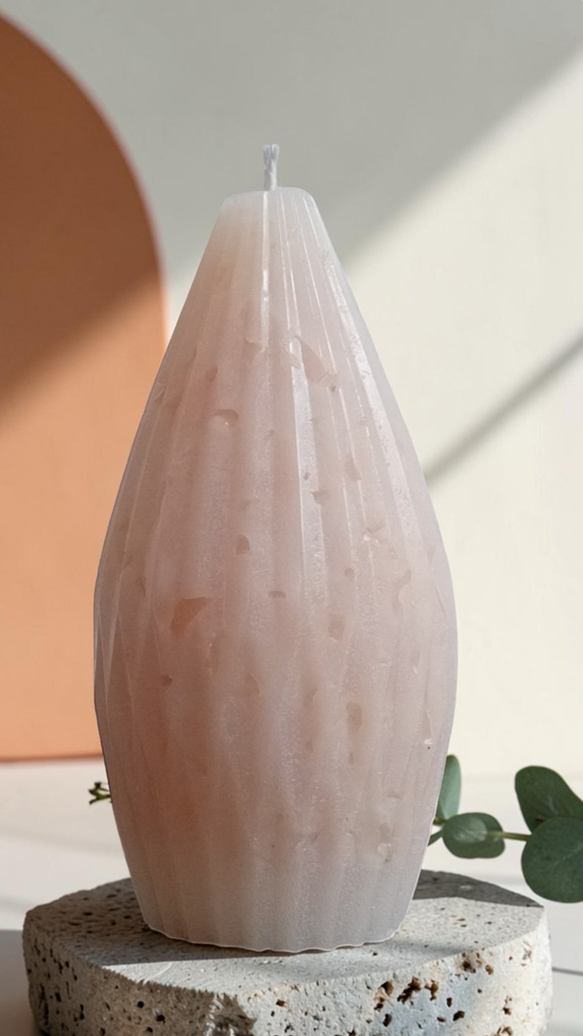 Handgemaakte Terrazzo Mosaic Candle Raindrop Big