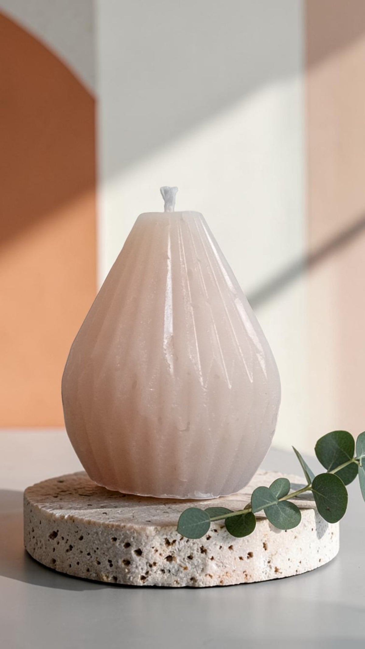 Handgemaakte Terrazzo Mosaic Candle Raindrop Small