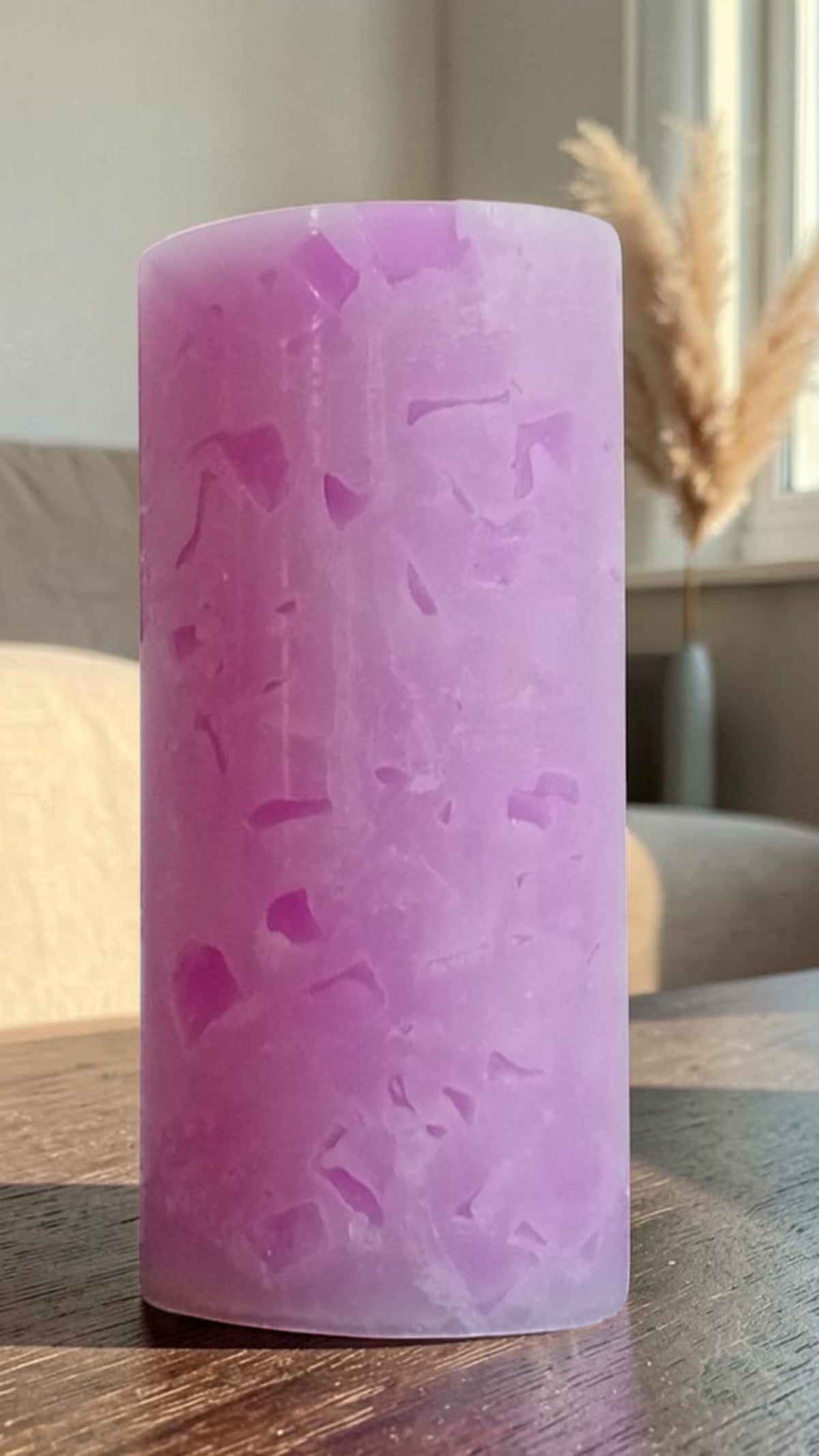 Handgemaakte mozaïek kaars