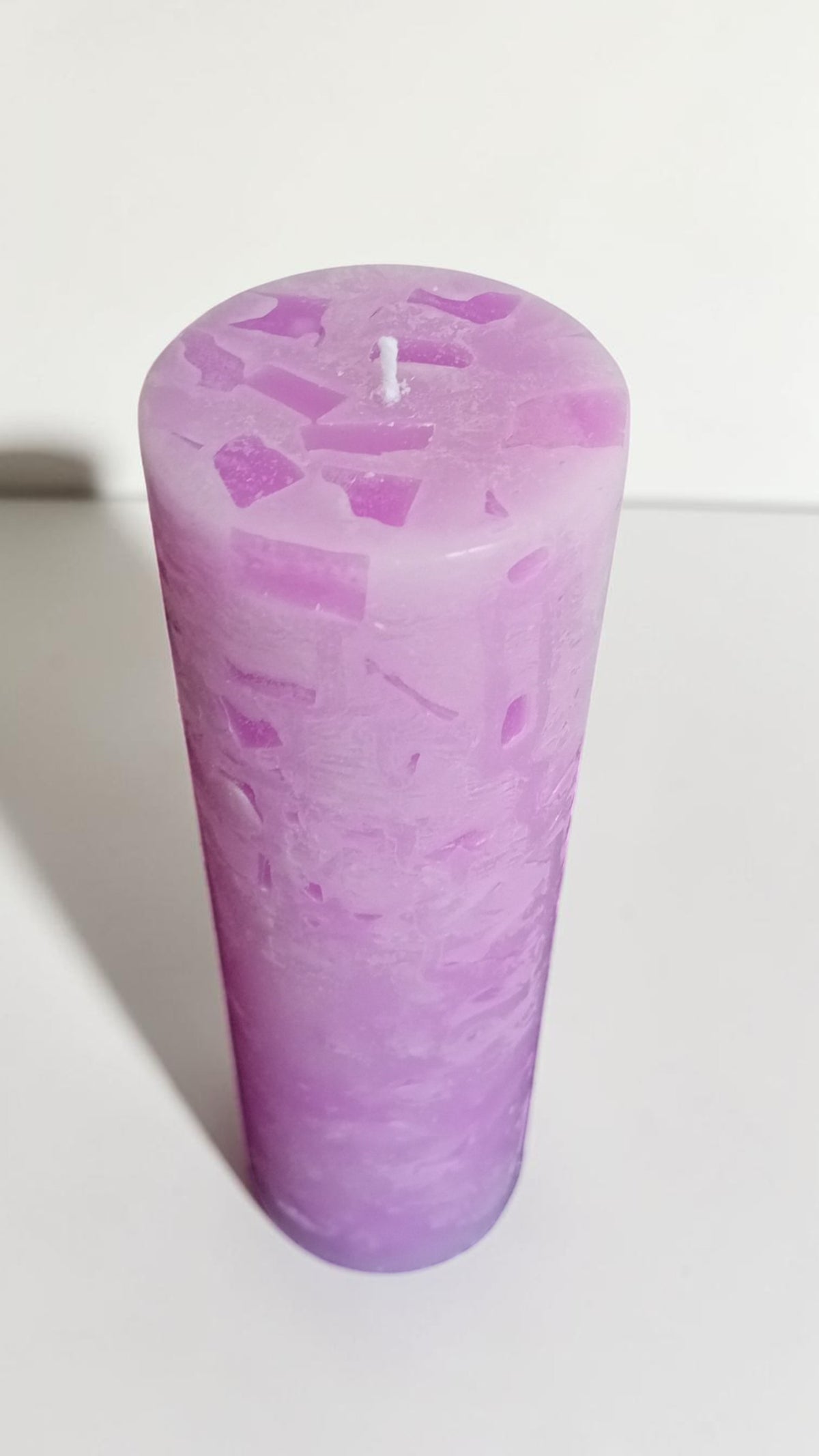 Terrazzo Mosaic Floral Lavender big candle