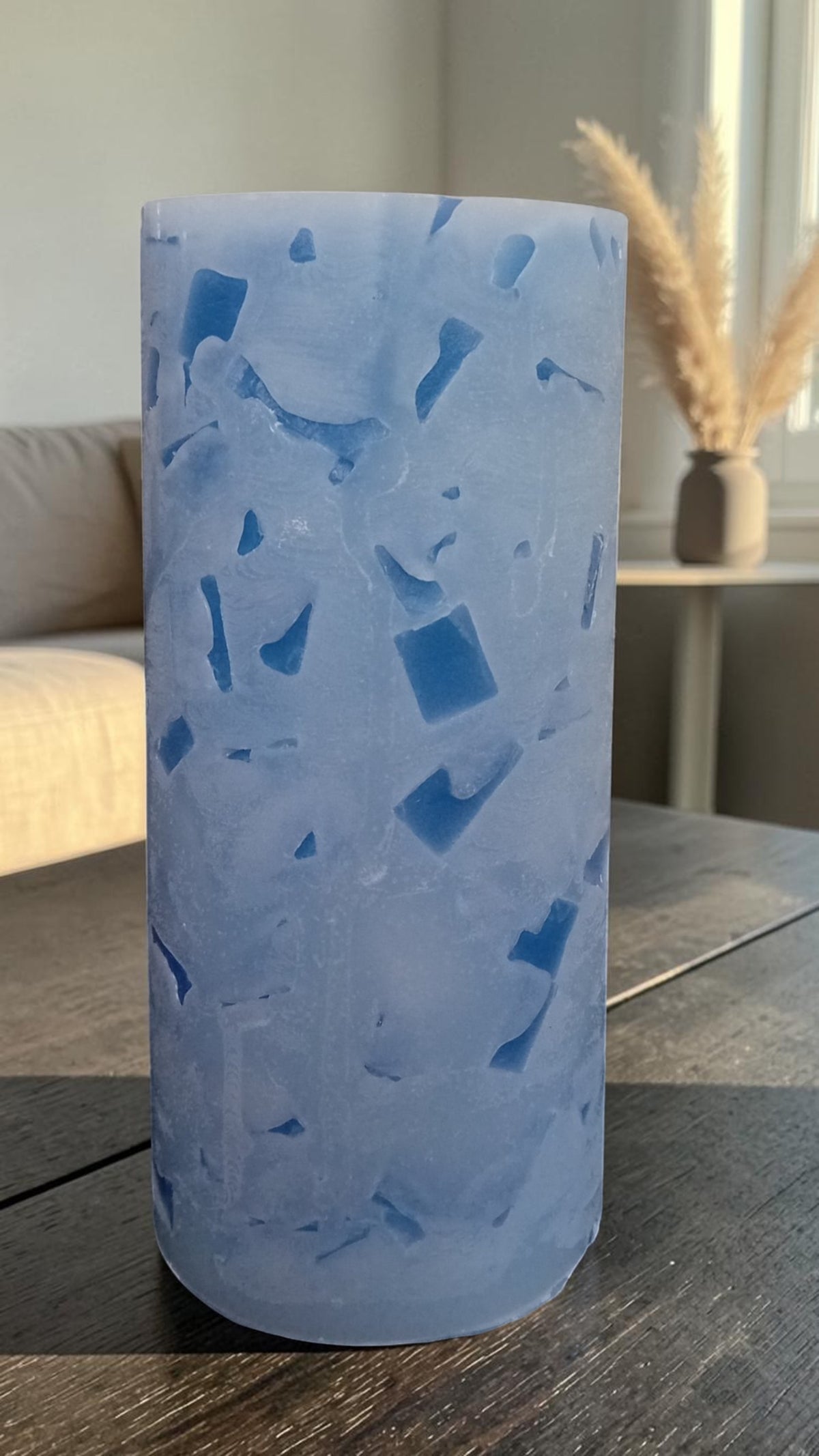 Handgemaakte mozaïek kaars