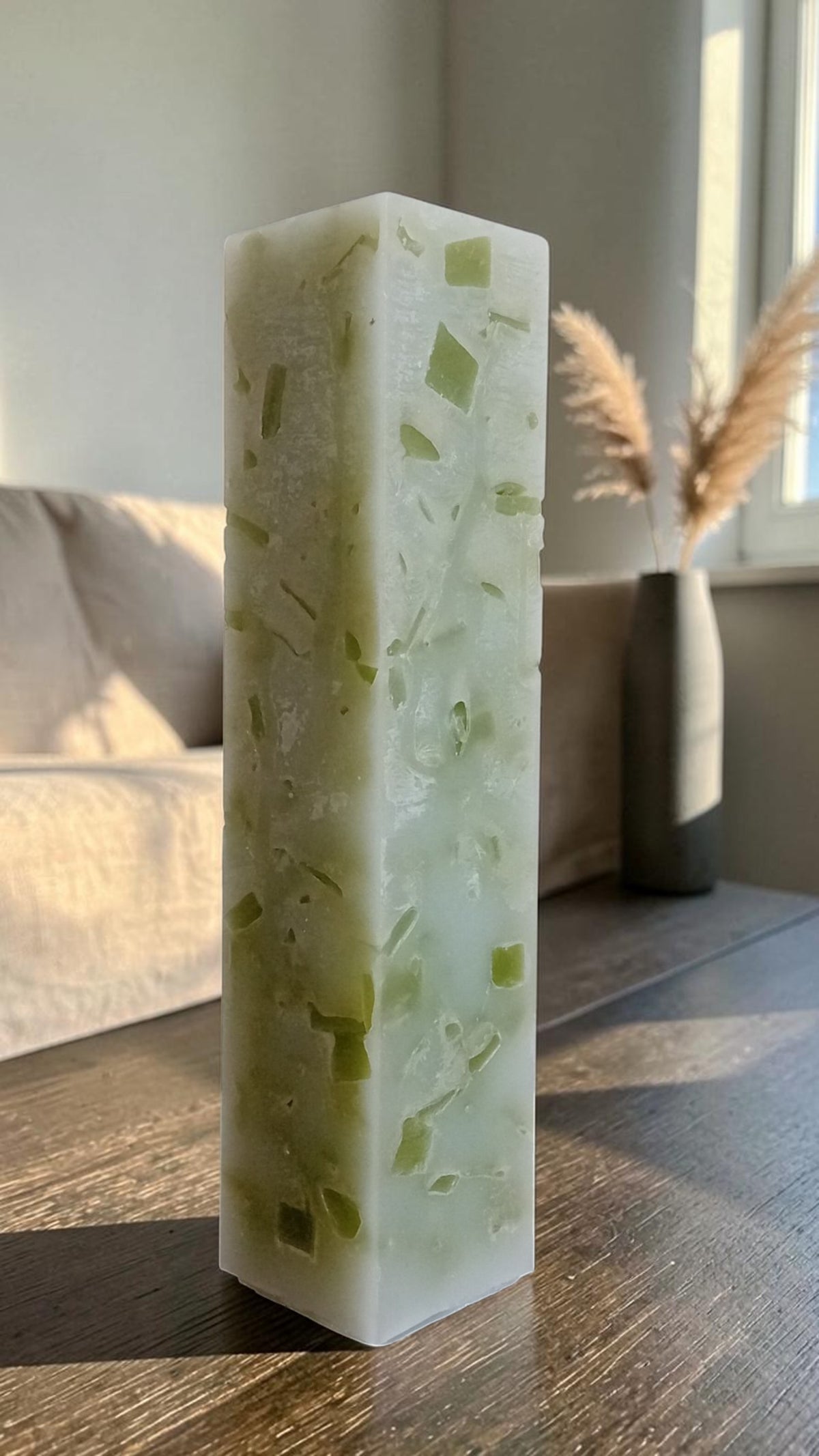Handgemaakte Terrazzo Mosaic Candle Square