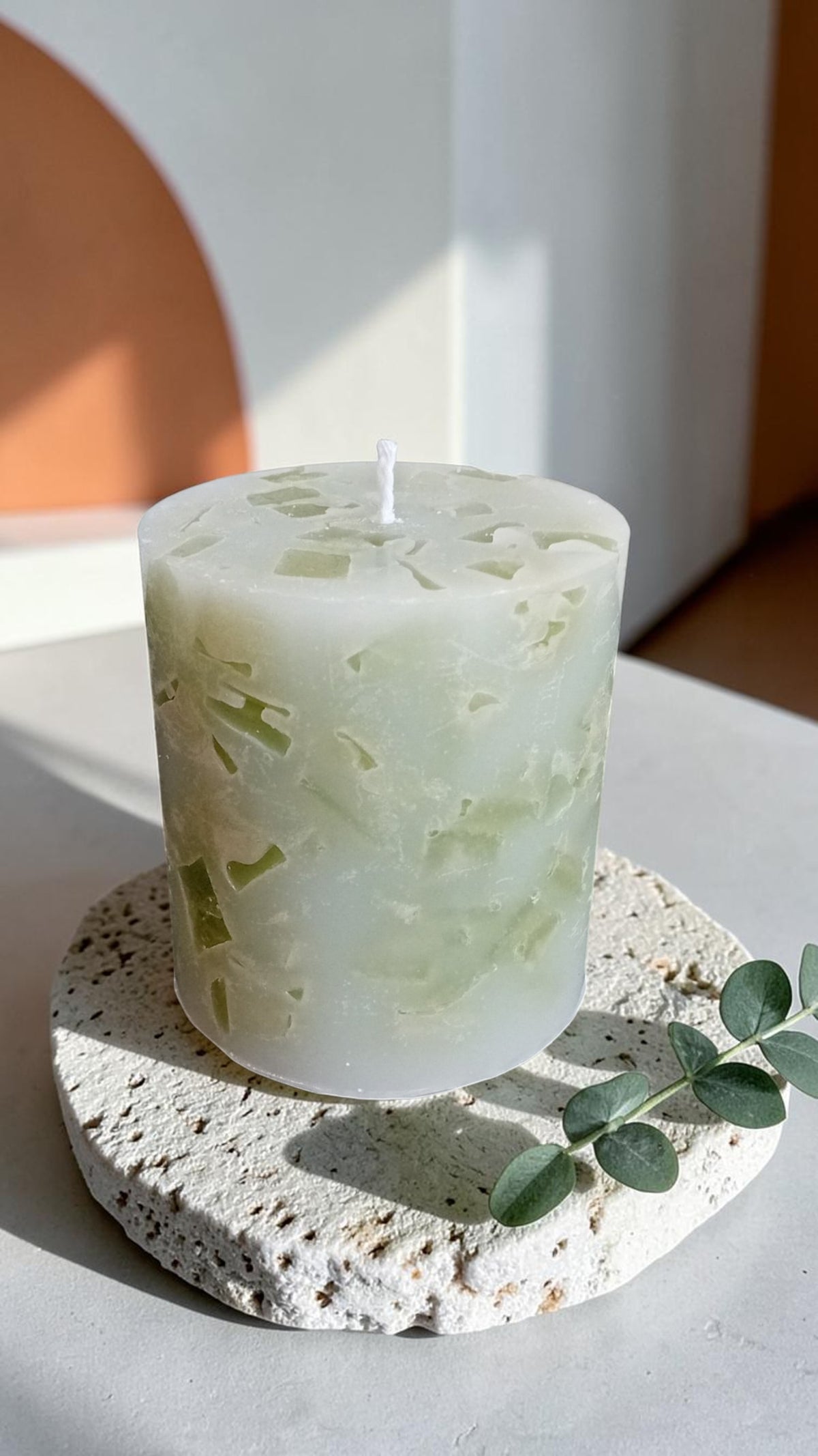 Handmade Terrazzo Mosaic Candle 