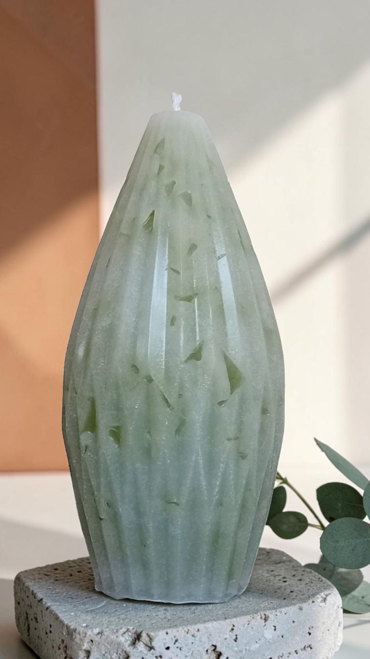 Handgemaakte Terrazzo Mosaic Candle Raindrop Big